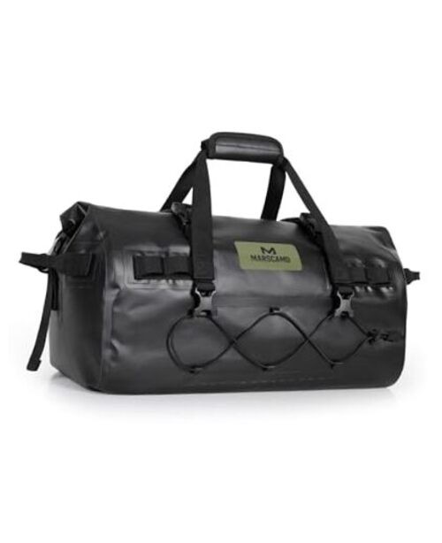 Waterproof Motorcycle Dry Bag, Tail Saddle Luggage with 4 Quick 30 Liters