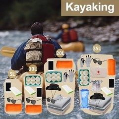 Dry Bag, Waterproof Floating and Lightweight Dry Bags, Roll Top Sack Orange-35L