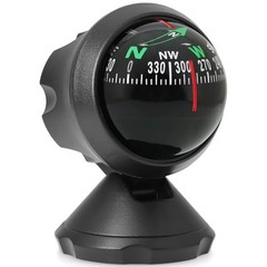 Adjustable Car Dashboard Compass – Portable Automotive Navigation Tool, Interior