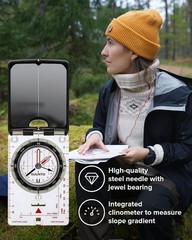 Mirror Compass for Hiking & Navigation