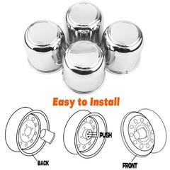 4Pcs 3.19 inch Trailer Wheel Center Caps Truck Trailer RV SUV Wheels Rims, Ca…