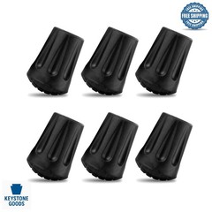 Park Ridge 6-Pack Hiking Pole Tips – Durable Rubber Replacement Tips for Trek…