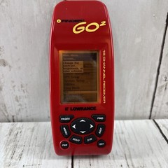 LOWRANCE I FINDER GO2 HANDHELD GPS Personal Mapping GPS 16 channel Red w/box