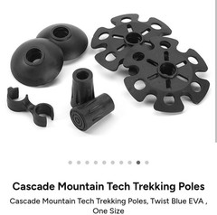 Brand New Cascade Mountain Tech Trekking Poles, Twist Blue EVA One Size