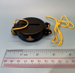 Lensatic Compass, Model 680 liquid filled for use on land/water unbranded Japan