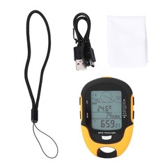 Waterproof Handheld GPS Altimeter Tracker with Mini Torch, Barometer, Thermomete