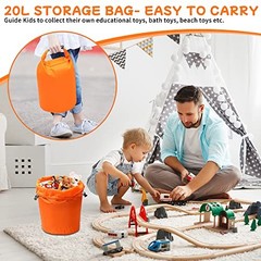 Waterproof Dry Bag, 5L/10L//40L/70L Dry Storage Bag for Kayaking, 20L Orange