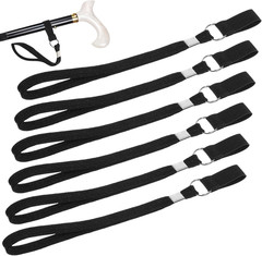 6 Pack Walking Cane Wrist Strap, Anti-Slip Elastic Trekking Pole Handle Straps