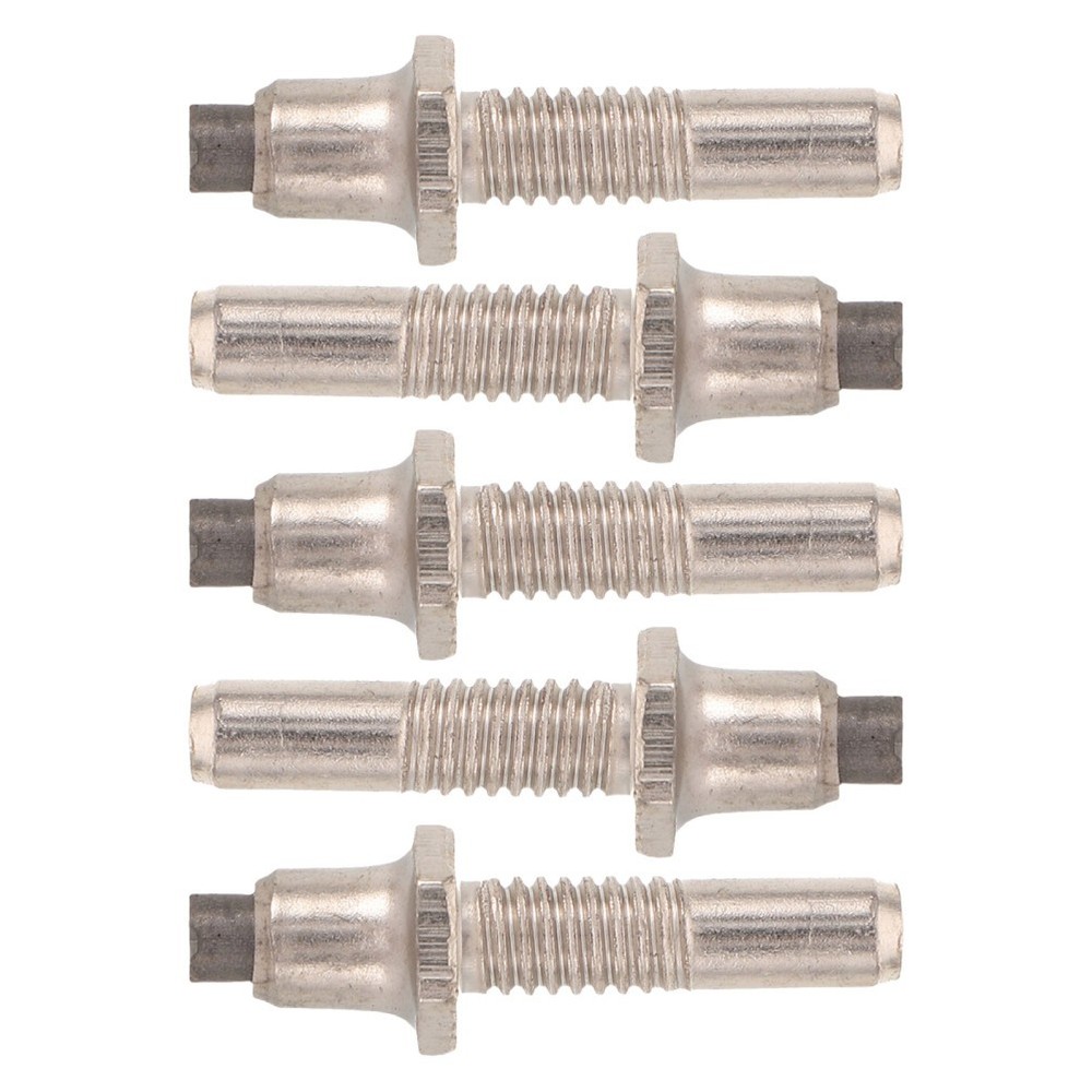 5pcs Trekking Pole Tip Replacement – Tungsten Steel Walking Stick Screw-On Tips