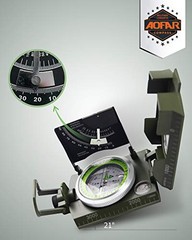AF-4074 Military Compass for Hiking,Lensatic Sighting Camouflage