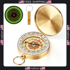 Flintronic Waterproof Luminous Navigation Compass for Hiking & Orienteering