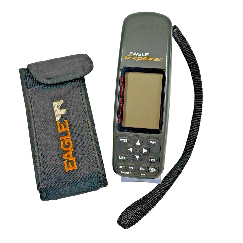 GPS Hiking Eagle Explorer 12-Channel w/Case – TESTED / Works Vintage