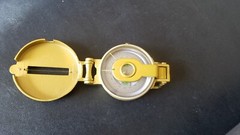 Vintage Engineer Directional Compass Copper Gold Tone Color 2″ Diameter