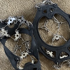 Yaktrax Ice Traction Cleats for Hiking Shoes, Large, Black