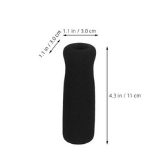 2 Pcs Walking Aid Handle Cover Elder Elderly Crutch Grip Sponge for Cane