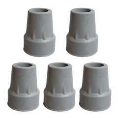 Rubber Trekking Pole Tips 5pcs 19mm Fit for Canes Crutches All Terrain