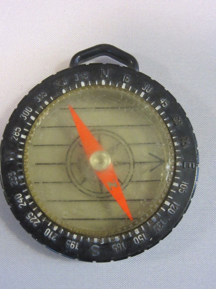 Taylor Instruments, Asheville NC Hand Held Compass Key Chain Vintage 1960’s