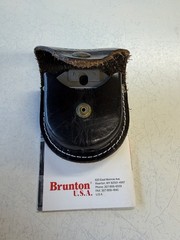 Vintage 1989 Brunton ComPro Pocket Transit Surveying Compass w/ Case & Booklet