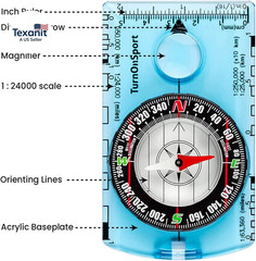 Orienteering Compass – Advanced Scout Compass for Hiking, Camping, and Backpacki