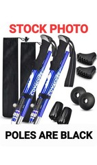 Covacure Professional ***NEW IN BOX*** Black Trekking Poles Hiking Walking Poles