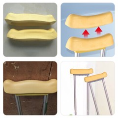 2pcs Reusable Crutch Pad Replaceable Crutch Pads Underarm Crutch Covers Armpit