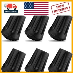 6 Durable Rubber Hiking Pole Tips – Essential Replaceable Gear for Adventurers