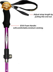 Aluminum Collapsible Ultralight Travel Trekking Hiking Pole for Men and Women