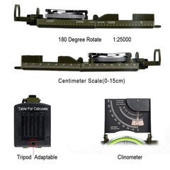 Professional Multifunctional Compass, Metal, Waterproof, High Gena…