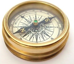 Nautical Brass Marine Compass Robert Frost Poem Compass Lot of 25 Piece Compass