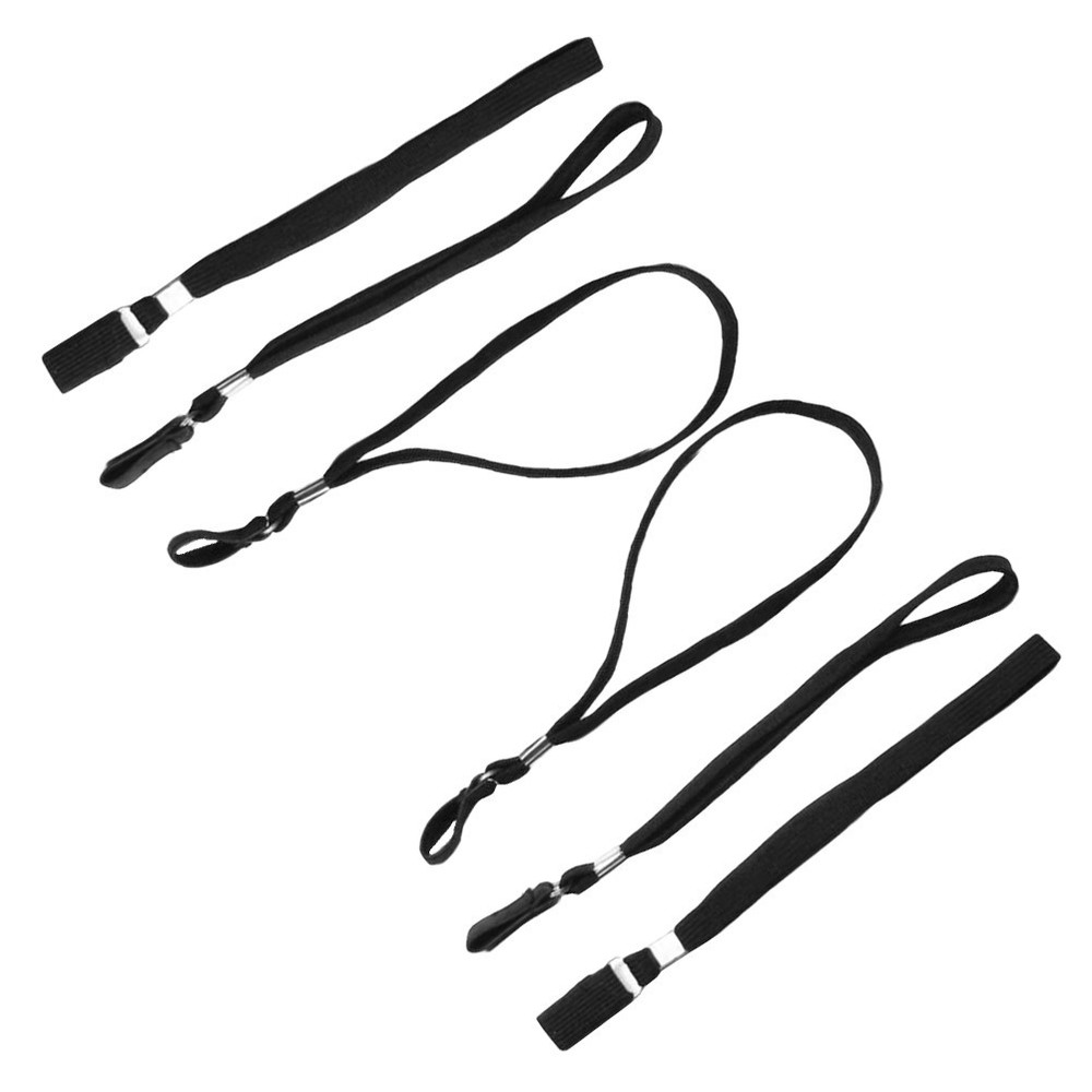 6Pcs Hiking Rope Black Fiber Strong Lanyard for Walking Stick Outdoor Use
