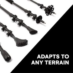 Effekt Carbon Trekking Poles Adjustable with Cork Grip & Bag – Hiking Poles, Tel