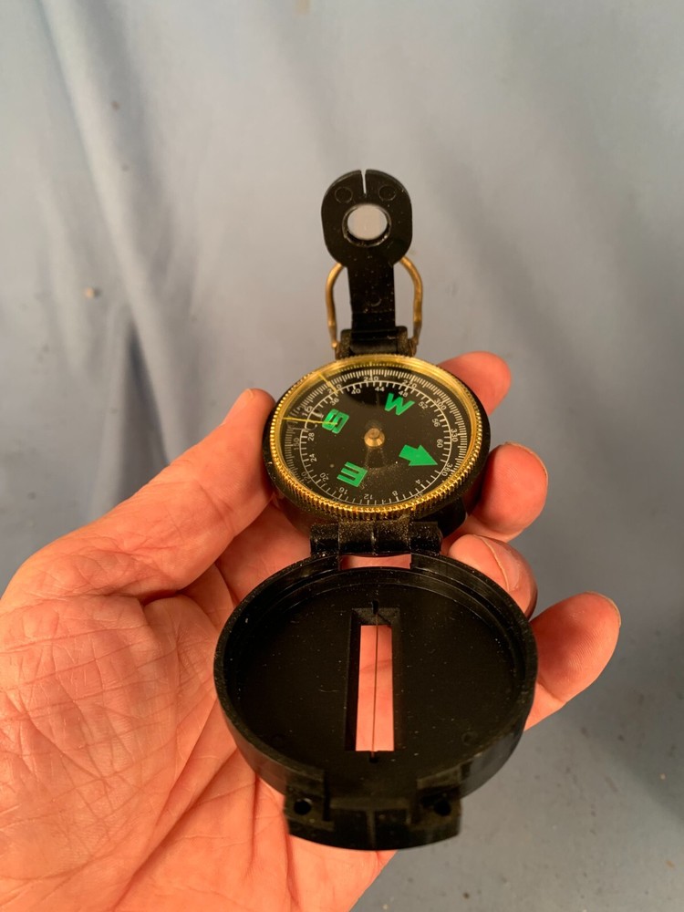 Vintage Engineer Compass Pocket Directional Military Hiking Camping.
