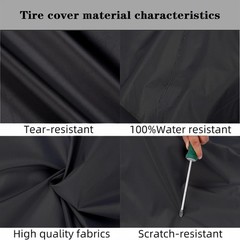 Rv Trailer Wheel Tire Covers Set of 4 Truck,SUV,Motorhome,Car,Camper Fits 30-…