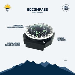 Sun Company GoCompass – Micro Orienteering Wrist Compass