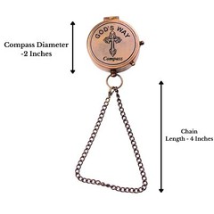 God’s Way Compass – Baptism Gifts for Boys Christian Gifts for Men Catholic G…