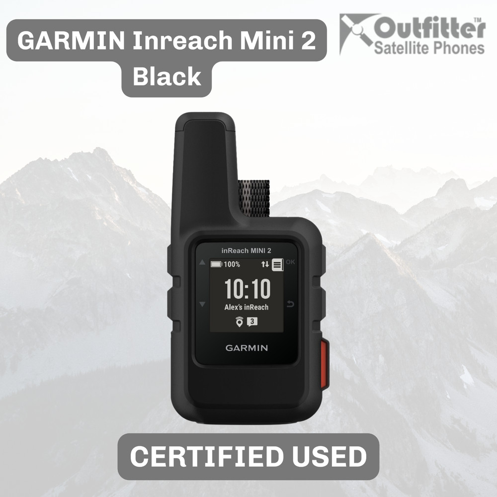 Garmin inReach Mini 2 – BLACK (Satellite Tracker) – CERTIFIED USED GRADES
