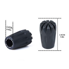 8 Piece Rubber Trekking Pole Tips Hiking Walking Sticks Caps Ends Replacement…