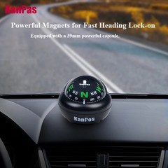 KanPas Car Compass Ball Dashboard Liquid Filled Driving Compass