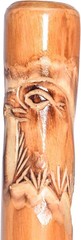 3pc Detachable Fir Wood Walking Stick for Hiking with Compass 55 Inches – with A