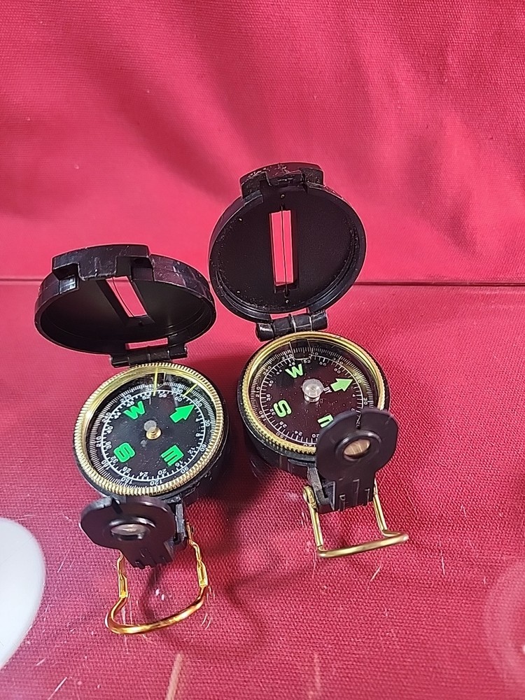 Lot Of 2 Compass ENGINEER LENSATIC COMPASS