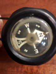 Vintage Clip On Pin Compass West Germany Working Hunting Hiking Well Made