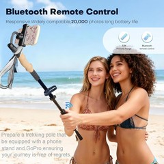 Hiking Poles with Camera Mount, Foldable Trekking Poles for Women Men Seniors,