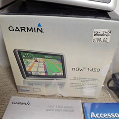 Garmin Nüvi 1450 Auto GPS – Bundle 12v Charging Cable New Suction Base/See Video