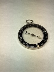 7 Vintage Japan Compass Pocket Wrist Pin On Hunting Hiking Glow In Dark ATCO