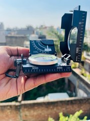 Heavy-Duty Multifunctional Compass with Clinometer & Level Bubble | Military Nav