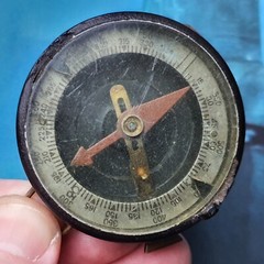 Vintage Soviet Antique Military Wrist Compass, USSR Sports Compass. ORIGINAL