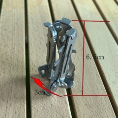 Compact Folding Stainless Steel Bracket for Gas Cylinders Used in For Camping