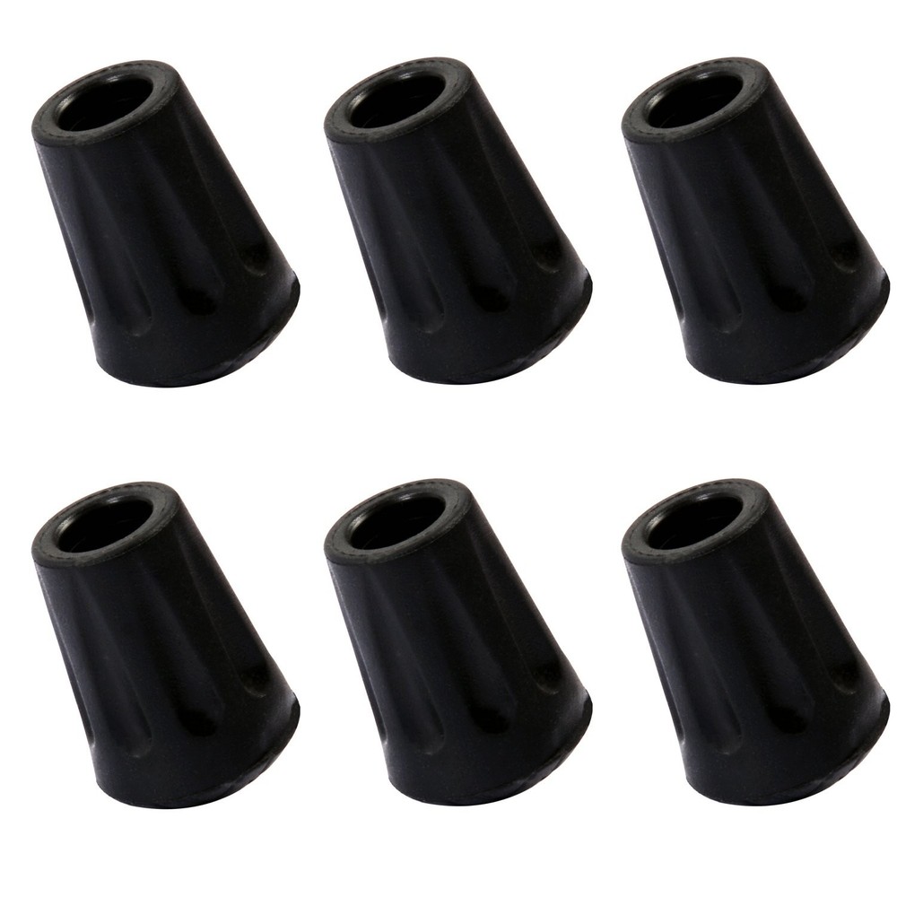 6 PCS Replacement Rubber Tip Hiking Stick Trekking Pole Walking Cane Set