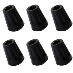 6 PCS Replacement Rubber Tip Hiking Stick Trekking Pole Walking Cane Set