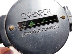 VTG Engineer Lensatic Compass Pocket size black Make in Japan